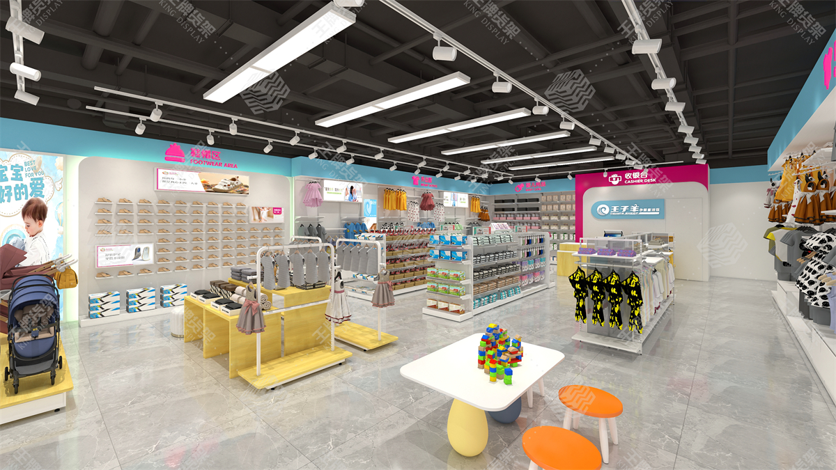 母婴店货架，孕婴店货架，母婴店设计，孕婴店设计