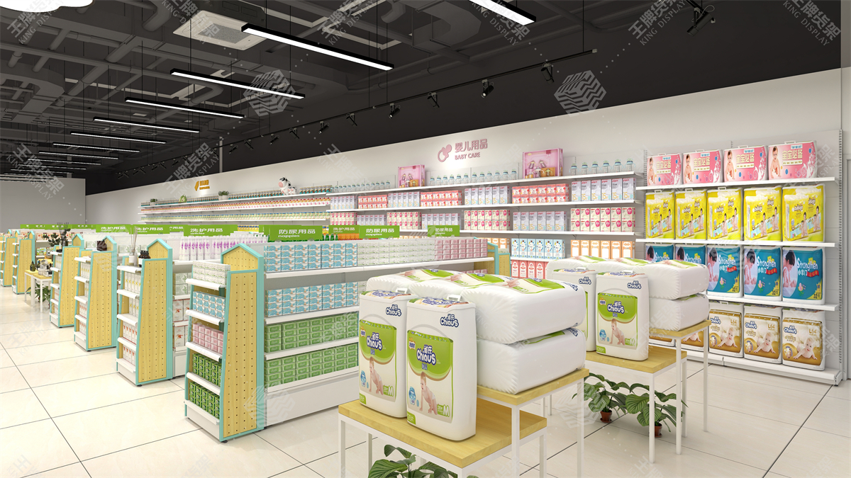 母婴店货架，孕婴店货架，母婴店设计，孕婴店设计