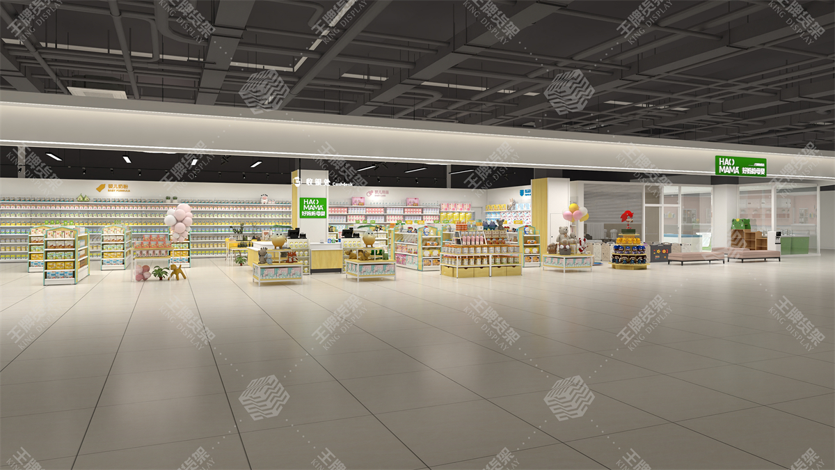 母婴店货架，孕婴店货架，母婴店设计，孕婴店设计