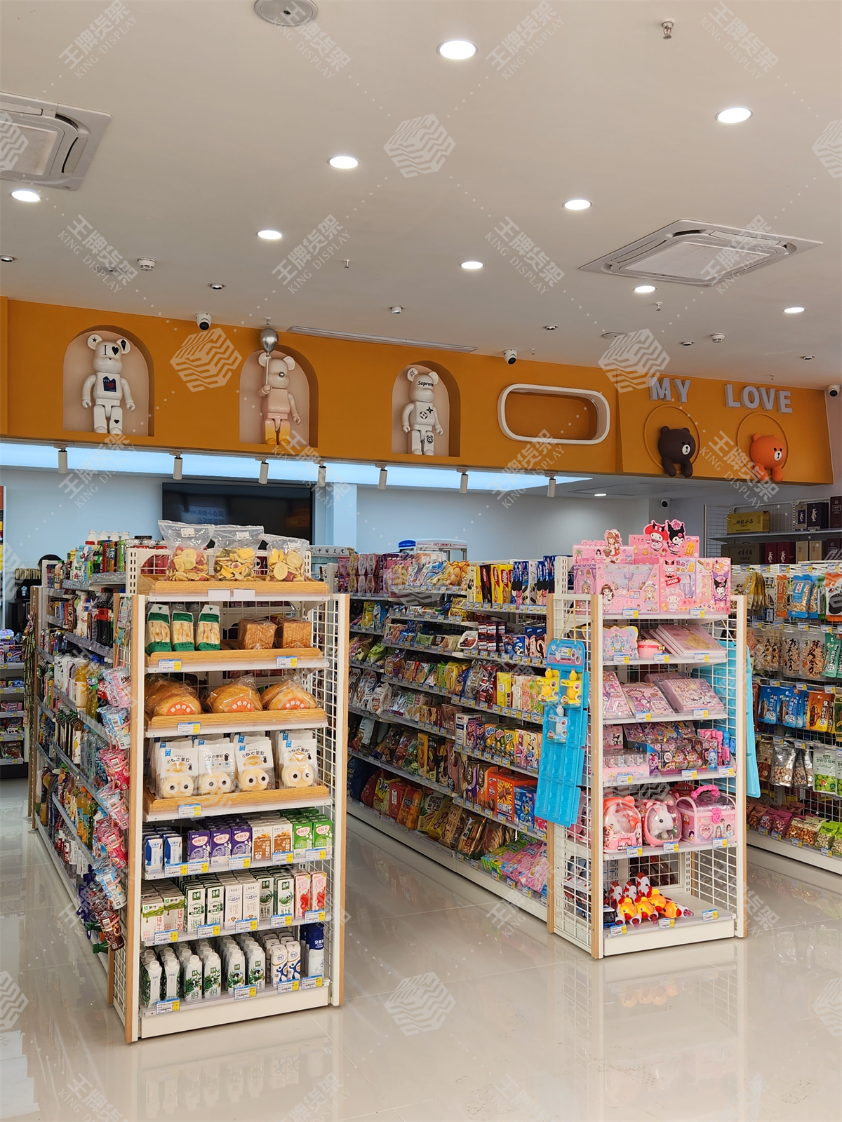 便利店，便利店货架，便利店设计，王牌货架