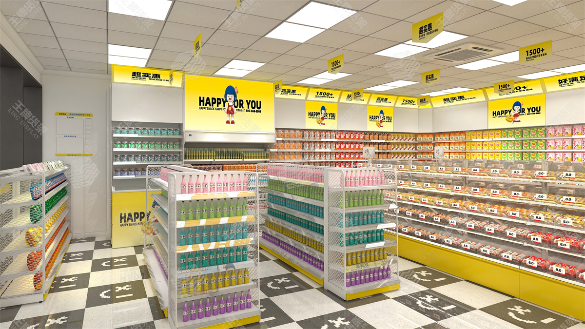零食店货架，食品店货架，王牌货架