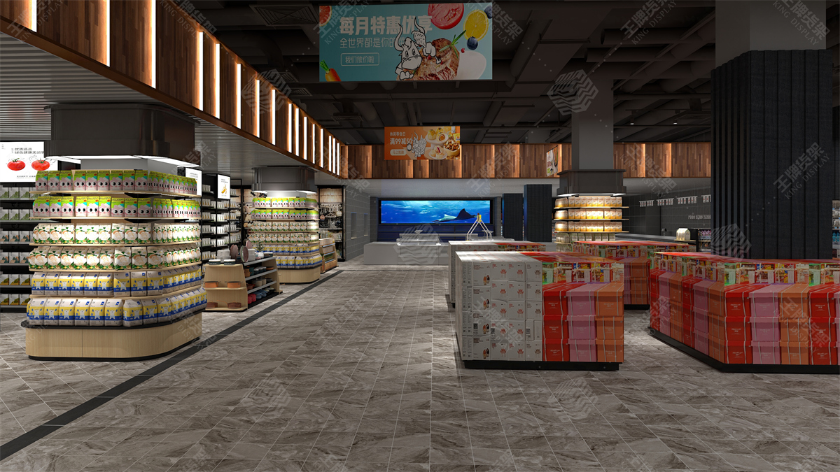 超市货架，超市设计，王牌货架