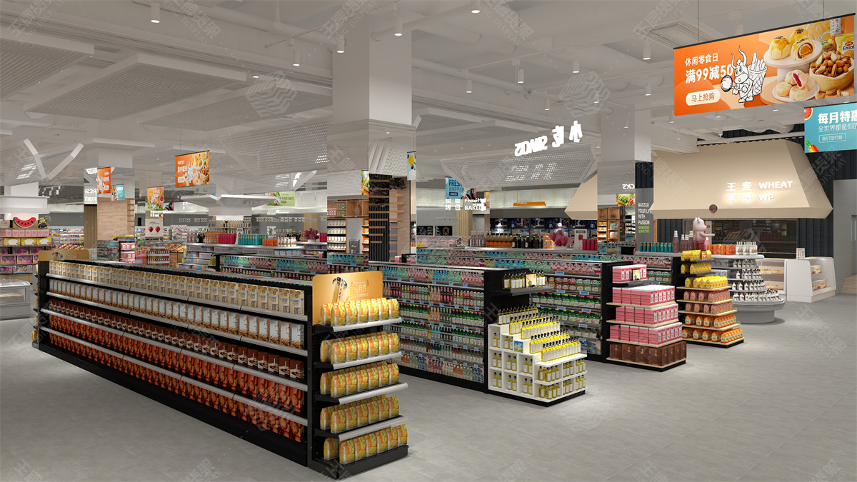 超市货架，超市设计，王牌货架