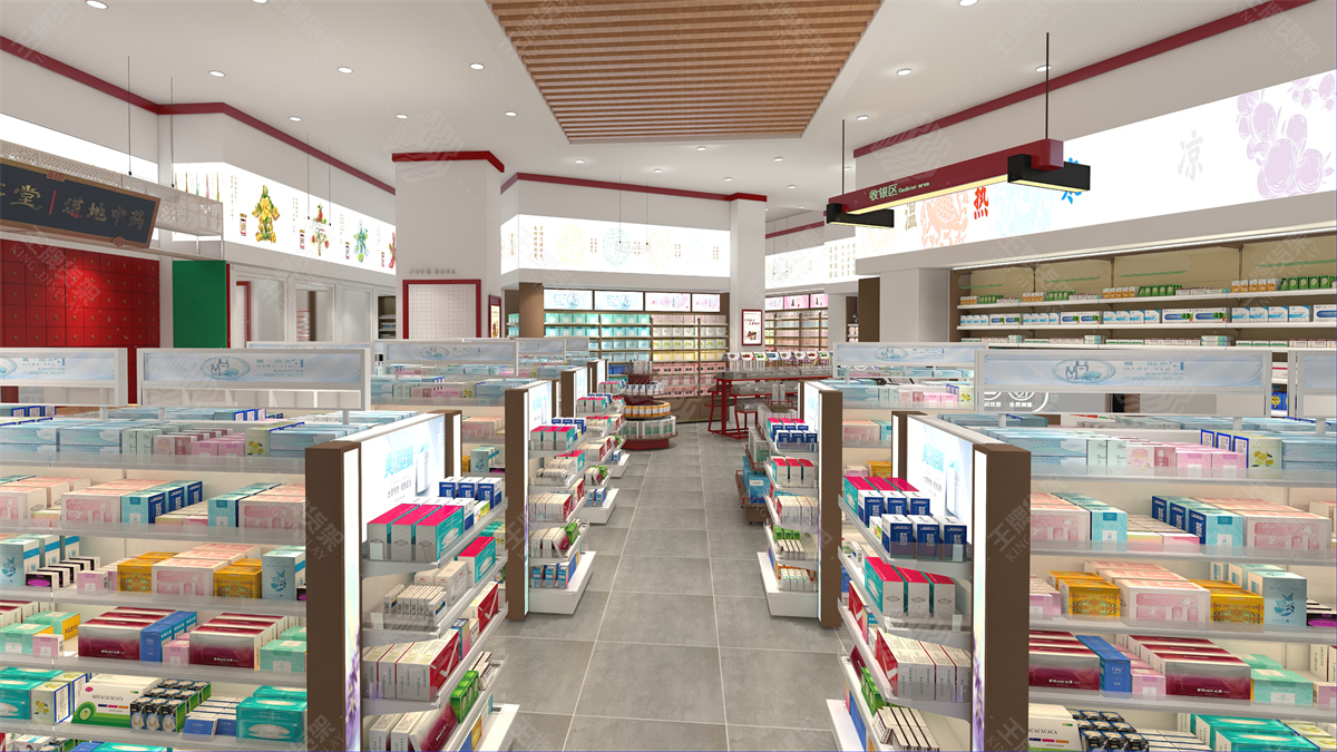 药店货架，药房货架，王牌货架